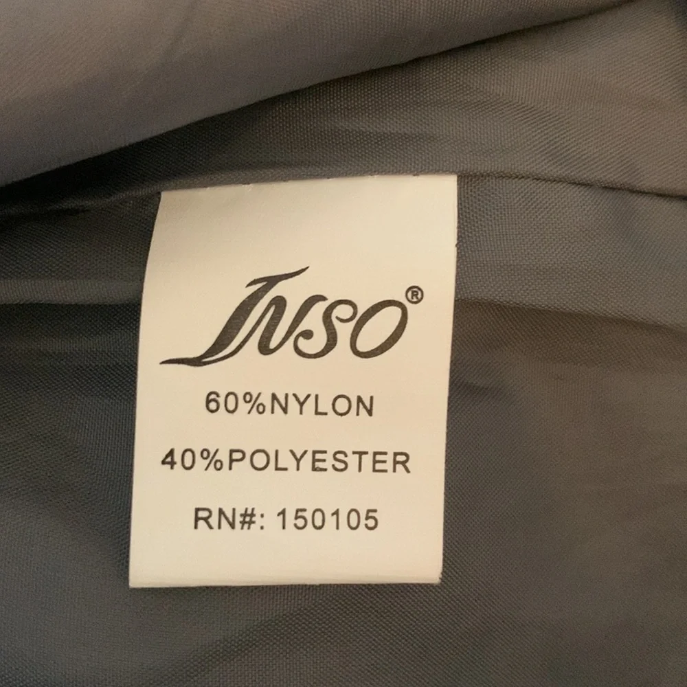 INSO collection bomber jacket in gray, nylon material Size *XL see measurements - Picture 7 of 8